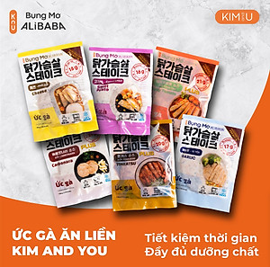 Ức Gà Steak Vị Tỏi Hàn Quốc Ăn Liền Healthy Tăng Cơ Giảm Cân - Gói 130g