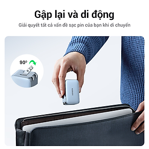 Sạc Nhanh UGREEN GaN 65W - Công Nghệ PD3.0/PD2.0 + QC4/QC3.0/QC2.0 + PPS/SCP/AFC - Tương Thích Nhiều Thiết Bị Laptop/MacBook/i.Pad/i.Phone 15 14 13 Pro Max/Sam.sung S24 S23 Ultra - Hàng Chính Hãng