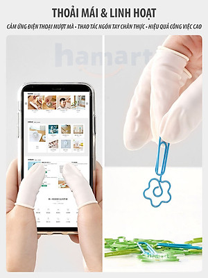 Túi 100 Bao Ngón Tay Cao Su Bọc Bảo Vệ Đầu Ngón Tay Chống Mài Mòn Bụi Bẩn Bảo Hộ Lao Động