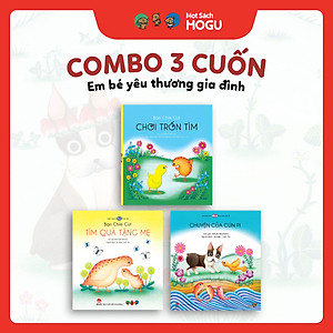 Truyện Ehon bé 1-2-3 tuổi - Bộ 3 cuốn Yêu thương gia đình