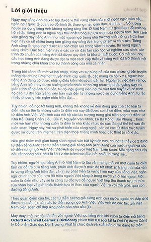 Sách Oxford Advanced Learner's Dictionary 8th Edition (With Vietnamese Translation) and CD - ROM (Paperback)