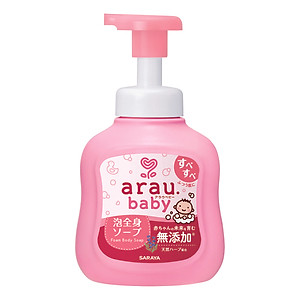 Bọt tắm gội thảo mộc cho bé Arau Baby - Bình 450ml