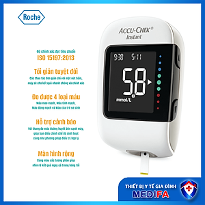 Bộ Máy Đo Đường Huyết Accu-Chek Instant mmol/L