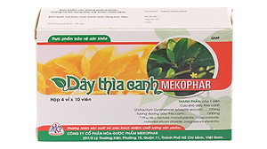Viên Dây Thìa Canh Mekophar Giảm và ổn định ĐƯỜNG HUYẾT - Hộp 40 viên - MKPDAYTHIACANH
