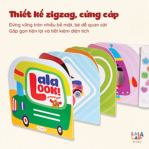 Sách âm thanh Lalalook đồ chơi kích thích thị giác não bộ phát triển cho bé sơ sinh Lalala baby
