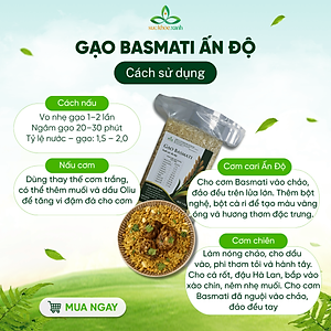 Gạo Basmati India 1121 (Ấn Độ) Túi 1kg