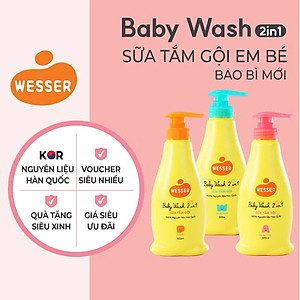 Sữa tắm gội Wesser 2 in 1 500ml