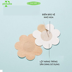 Miếng Dán Ngực Giấy Túi 10 Miếng Dán Ngực Chống Lộ Ti Khoe Vòng 1 Quyến Rũ  023