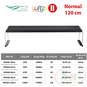 Đèn led Chihiros WRGB 2 Normal 30, 45, 60, 90, 120 cm wrgb2 quang phổ trồng cây bể thủy sinh cá tép