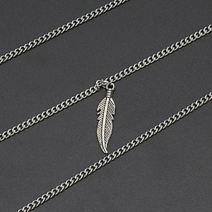 Dây xích đeo kính mắt thời trang lá lông vũ