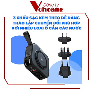 [Mỹ] Sạc dự phòng Energizer QM10001AC Thông minh Sạc nam châm từ tính Dung lượng 10000mAh - Hàng chính hãng 