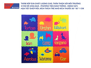 Tấm thảm chơi xếp hình EVA xếp hình lồng vào nhau thân thiện với môi trường dành cho trẻ em để tập bò.