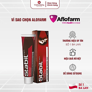 Kem bôi khớp nhập khẩu chính hãng Ba Lan STABIL (75 gam/ tuýp) bổ sung Glucosamine, Gừng, MSM, Boswellia & Bạc hà giúp thẩm thấu chăm sóc các khớp, giảm cứng khớp