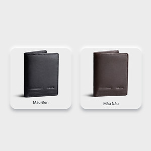 Ví nam da bò Trita ( Thời trang nam dáng đứng da bò cao cấp - Ví da RVN18 )