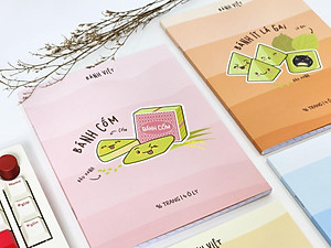 Tập Học Sinh Bánh Việt - Miền Nam - 4 Ô Ly - 96 Trang 80gsm - The Sun 03 - Bánh Ít Lá Gai