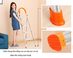 Thang nhôm tay vịn khung INOX Nikita NKT-IN6