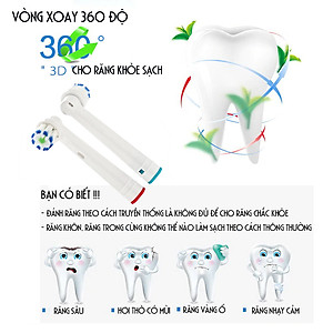 Cho máy Oral B Braun, bộ 4 Đầu Bàn Chải đánh răng điện thay thế MIHOCO EB60-P New Gum Care, sợi cước siêu mềm, cho răng lợi nhạy cảm