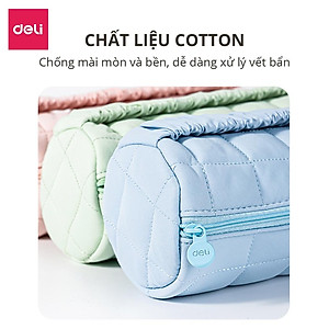 Túi Hộp Đựng Bút Vải Cotton Cute Xinh Xắn Màu Pastel Deli - Phù Hợp Cho Học Sinh Văn Phòng Đựng Đồ Dùng Cá Nhân Mĩ Phẩm Đồ Du Lịch - 67065