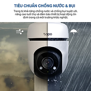 Camera WiFi TP-Link Ngoài trời Tapo C510W / C520WS - Độ phân giải 2K, Quay Quét 360 Độ, Chống Nước, Báo động âm thanh - HÀNG CHÍNH HÃNG