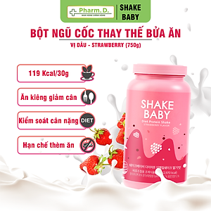 [MUA 1 TẶNG 1 MINISIZE] Bột Ngũ Cốc Ăn Kiêng Diet Protein Shake Baby 750g Giúp Kiểm Soát Cân Nặng, Cải Thiện Vóc Dáng từ Hàn Quốc (750g)