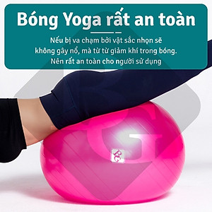 [65cm] KHÔNG KÈM BƠM Bóng tập Yoga Bóng Yoga Tròn Cỡ Đại 65cm Cao Cấp BG (hàng nhập khẩu)