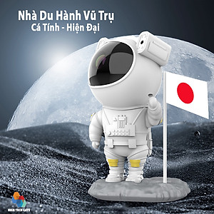 Đèn Chiếu Sao Nhà Du Hành CYKE Astronaut Có Kết Nối Bluetooth Chơi Nhạc Với Loa, Chiếu Trần Nhà Trang Trí, Chiếu Tường Decor, Có Điều Khiển Cầm Tay Tiện Lợi, Lắc Đầu Thông Minh Tùy Ý, Tặng Kèm Củ Sạc 10W