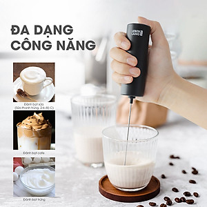 Máy đánh bọt cầm tay Lebenlang LBL4586, chạy bằng PIN 2A tiện lợi, công suất 10W – hàng chính hãng