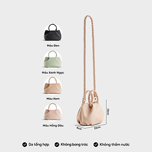 Túi Yuumy ( Thời trang nữ kiểu đám mây size 22  - Túi đeo chéo da Seasand YN257 )