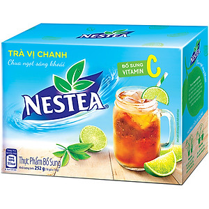 Trà NESTEA vị Chanh (Hộp 18 gói x 14g)