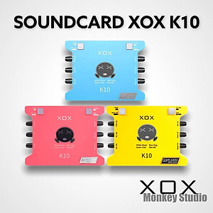 Bộ Mic Hát Livestream Soundcard XOX K10 2020 & Mic ISK AT100 Chất Lượng Cao, Âm Thanh Cực Kỳ Sống Động - Hàng Chính Hãng