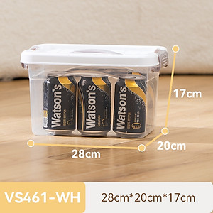 Hộp Nhựa Đựng Đồ Trong Suốt Có Nắp Gài DELI - Thùng Nhựa Đa Năng Quần Áo, Đồ Chơi Sách