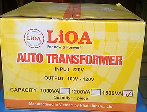 Bộ đổi nguồn 220v sang 100v - 120v lioa 1500va