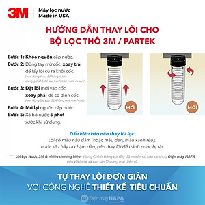 Bộ Lọc Thô 20 inch 3M AP102T-110 | CFS02T Cao Cấp Kèm Lõi 20" - Hàng Chính Hãng 3M, Nhập Khẩu Mỹ