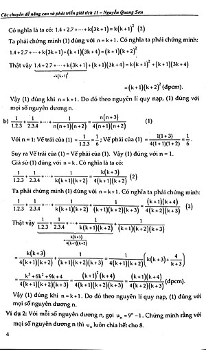 Sách Các Chuyên Đề Nâng Cao Và Phát Triển Giải Tích 11 (Tập 2)
