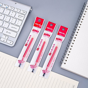 Combo 1-10-20 Ngòi Ruột Bút Bi Nước Mực Gel Deli - Mực Xanh / Đen / Đỏ - Nhiều kích cỡ - Mực đều viết trơn tru sử dụng lâu dài