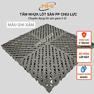 [COMBO 11] Thảm nhựa lót sàn gara ô tô MHI - Cao 2.5 cm / trung tâm chăm sóc xe ô tô, khu vực rửa xe ô tô