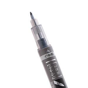 Bút Lông Fudenosuke Tombow 2 Đầu Màu Đen Bạc GCD-121