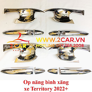 Ốp tay nắm, hõm cửa xe Ford Territory 2022, 2023 mạ Crom cao cấp