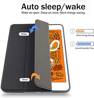Case bao da chống sốc canvas cho iPad 9.7 inch 2017 / 2018 / iPad Pro 9.7 inch hiệu Mutural Yashi Series trang bị ngăn đựng bút, thiết kế tản nhiệt, hỗ trợ smartsleep - hàng nhập khẩu