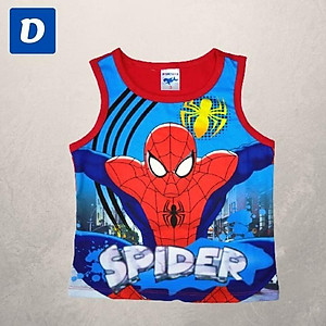 Bộ đồ bé trai hình siêu nhân nhện sát nách từ 10-42kg - thun cotton -HN.Store115