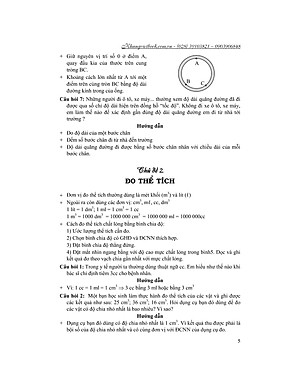 Chuyên Đề Bồi Dưỡng Học Sinh Giỏi Vật Lí 6