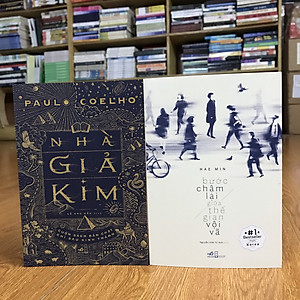 Combo sách triết lý kinh điển: Bước chậm lại giữa thế gian vội vã + Nhà giả kim 