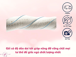 Gối Ôm Cao Su Thiên Nhiên Diamond - Nâng Đỡ Êm Ái Gác Ôm Thoải Mái