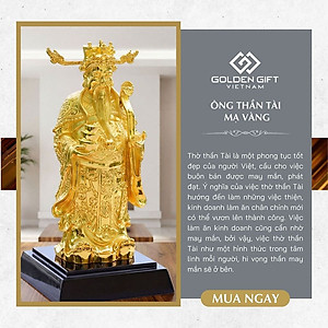 Quà tặng khai trương: Tượng Thần tài phong thuỷ mạ vàng 24K