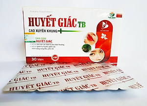 HUYẾT GIÁC TB (LONG HUYẾT PH) – TAN VẾT BẦM TÍM – MAU LÀNH VẾT THƯƠNG – TAN HUYẾT - HỘP 30 VIÊN 