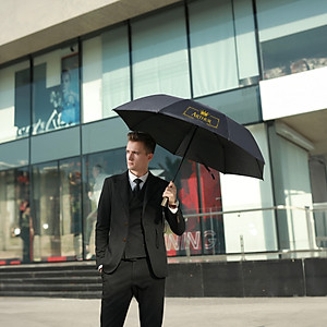 Ô dù tự đông thông minh Nason Umbrella The Arthur tự động đóng mở 2 chiều, tay cầm phủ kim loại cao cấp màu Bronzo, dù tự động gấp ngược, chống gió bão cấp 6