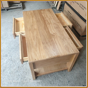 Bàn trà gỗ sồi hộc kéo juno Sofa