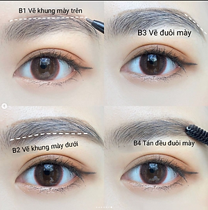 Bút Chì Sáp Kẻ Lông Mày Lõi Sáp Chống Trôi Màu Sắc Tự Nhiên Màu Nâu Tro #03 Kissme Heavy Rotation Eyebrow Pencil 0.09 G