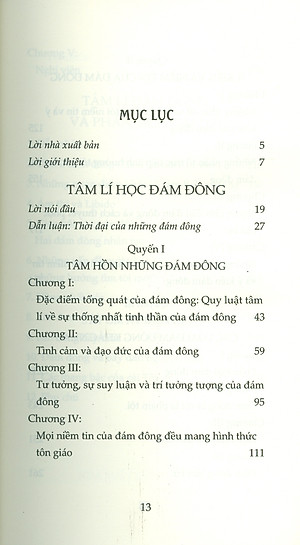 TÂM LÍ HỌC ĐÁM ĐÔNG - Cùng Tâm Lí Đám Đông Và Phân Tích Cái Tôi Của Của S. FREUD (Tái bản lần thứ mười bốn - năm 2022) - Tủ Sách Tinh Hoa