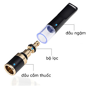 Tẩu Lọc Thuốc Cầm Tay 251ZB Họa Tiết Kim Tuyến Nổi Bật Cao Cấp ( Giao Màu Ngẫu Nhiên )